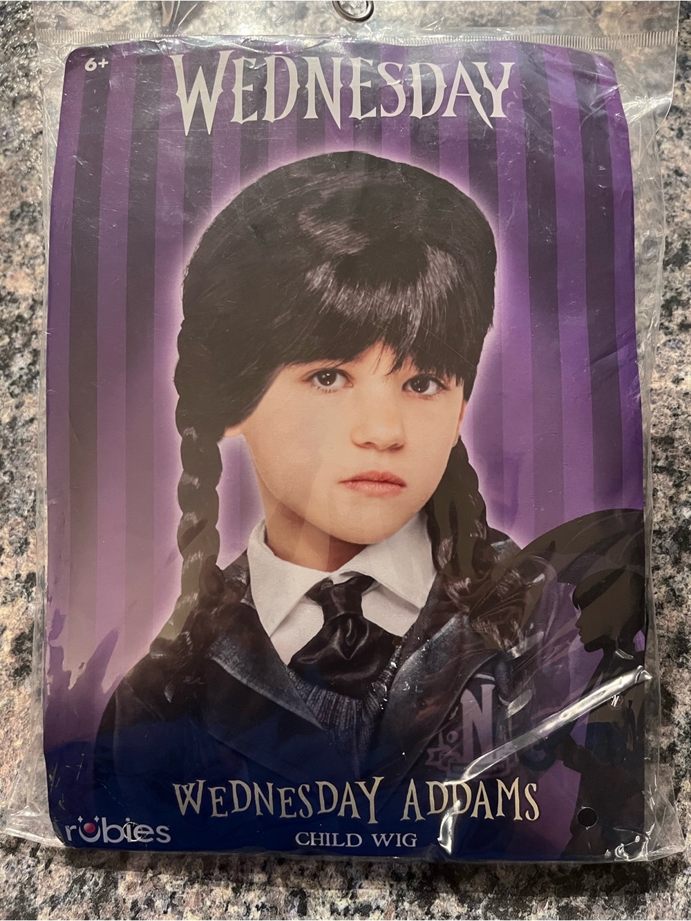 Wednesday Addams Child Wig - Black Rubies Costumes - Picture 2 of 3